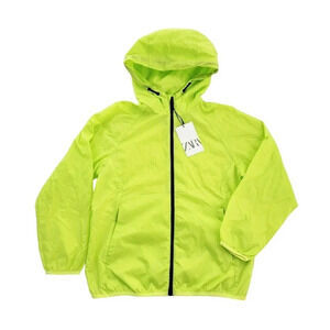 NWT Zara Wind Breaker zippered pockets hooded 10 Kids